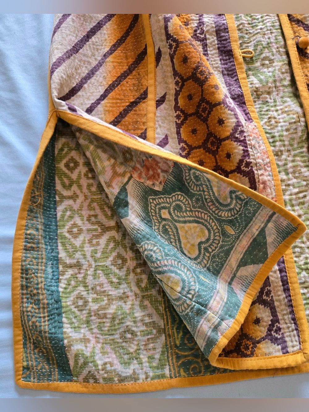 Rapsodia Kantha Jacket Size S/M Unique ~ Made in Argentina by Josefina Helguera - Picture 10 of 10